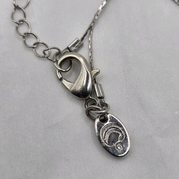 Charming Charlie Silver Tone Floating Crystal Beaded Necklace 18 in. - Picture 5 of 5